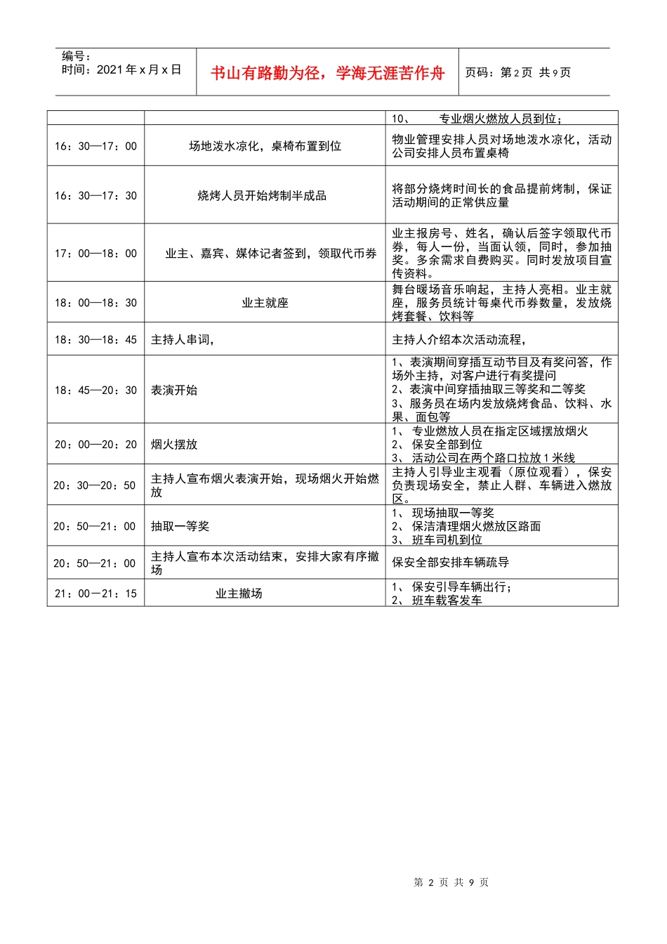 [房地产]翠屏烧烤烟火晚会活动方案(doc9页)_第2页