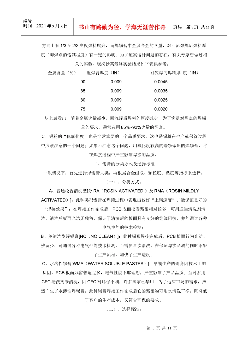 SMT用焊锡膏知识介绍及其使用过程中常见问题之原因分析_第3页