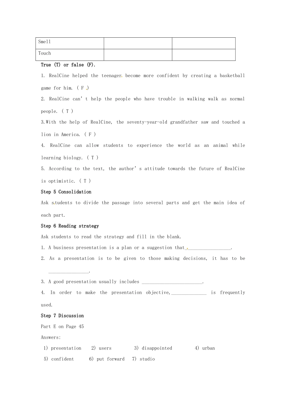 高中英语 Unit 3 Tomorrow’s World Reading教案 牛津译林版必修4-牛津版高一必修4英语教案_第3页