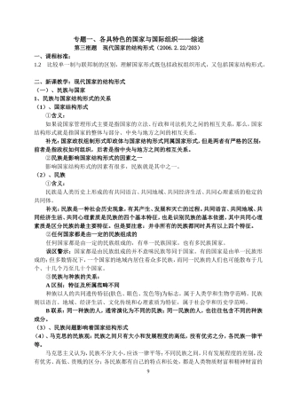 第三框题现代国家的结构形式