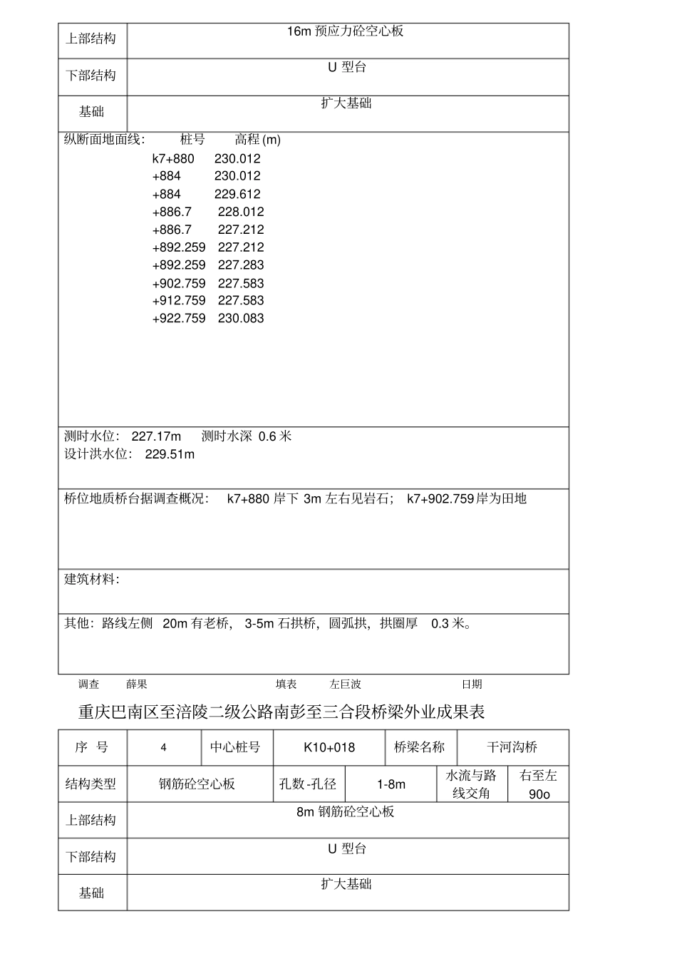 外业调查记录薄(桥梁外业成果表)_第3页