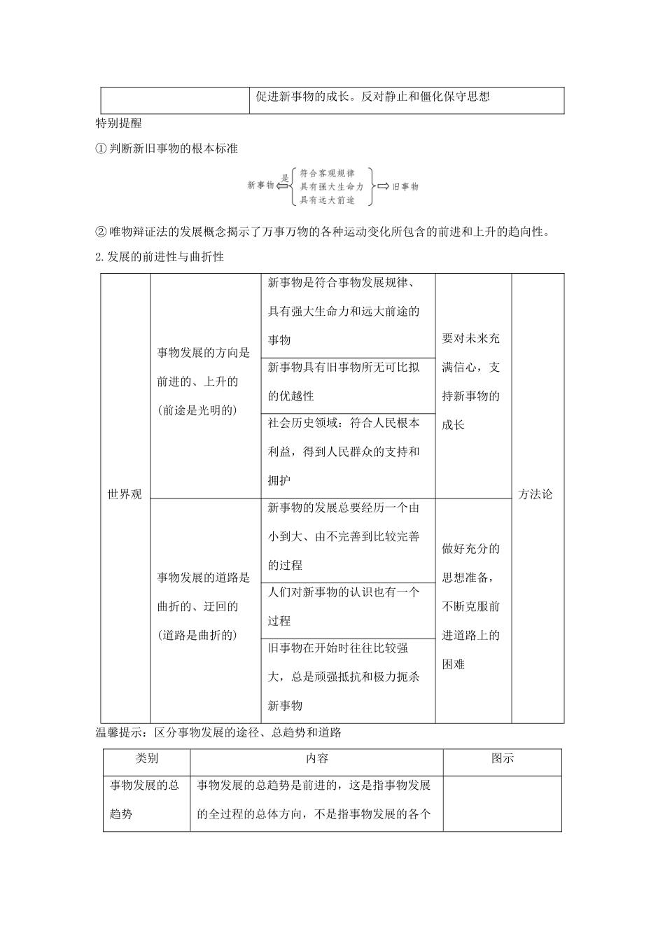（鲁京津）高考政治总复习 第三单元 第八课 唯物辩证法的发展观教案（必修4）-人教版高三必修4政治教案_第3页