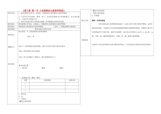 辽宁省抚顺市第二十六中学七年级生物下册《第9章 第一节 人体需要的主要营养物质》教学案2 新人教版