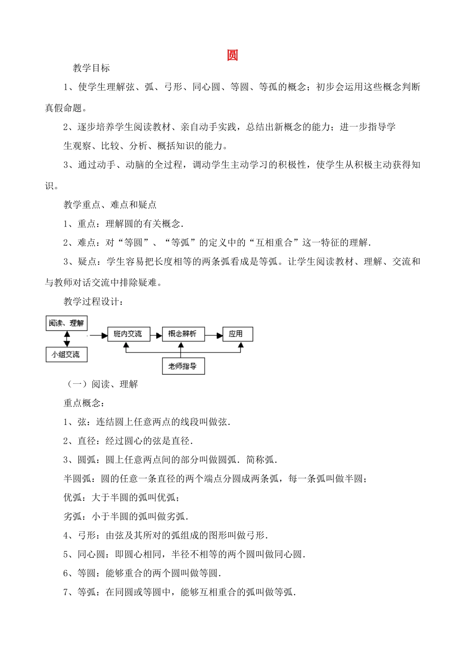 九年级数学上圆教案苏科版_第1页
