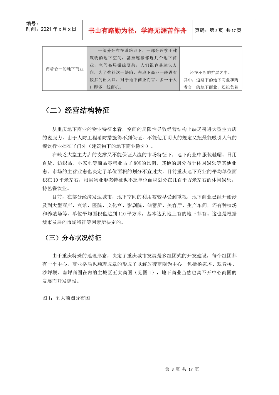 【房地产精品文档】重庆地下商业分析报告_第3页