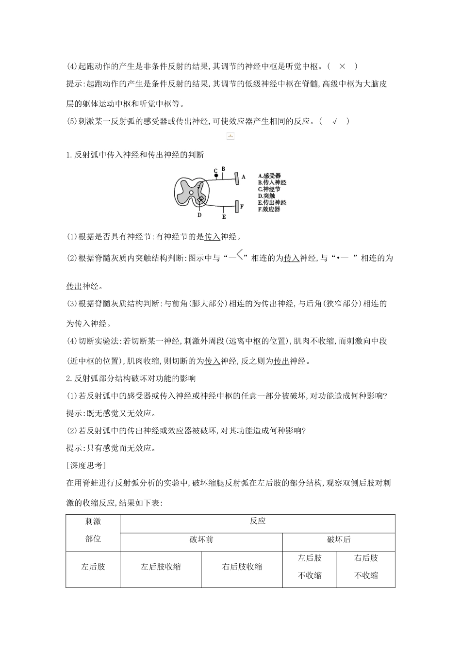 高考生物一轮复习 第八单元 生命活动的调节 第26讲 通过神经系统的调节教案 新人教版-新人教版高三全册生物教案_第2页