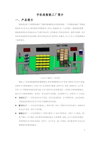 手机装配线智能工厂