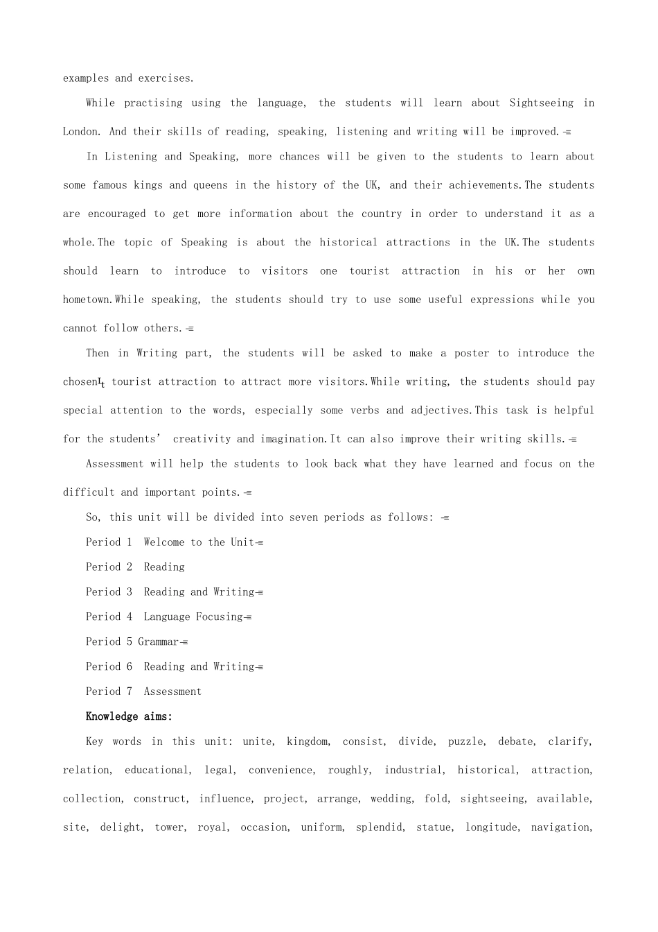 高中英语 Unit 2 The United Kingdom Period 1 优秀教案 新人教版必修5_第2页
