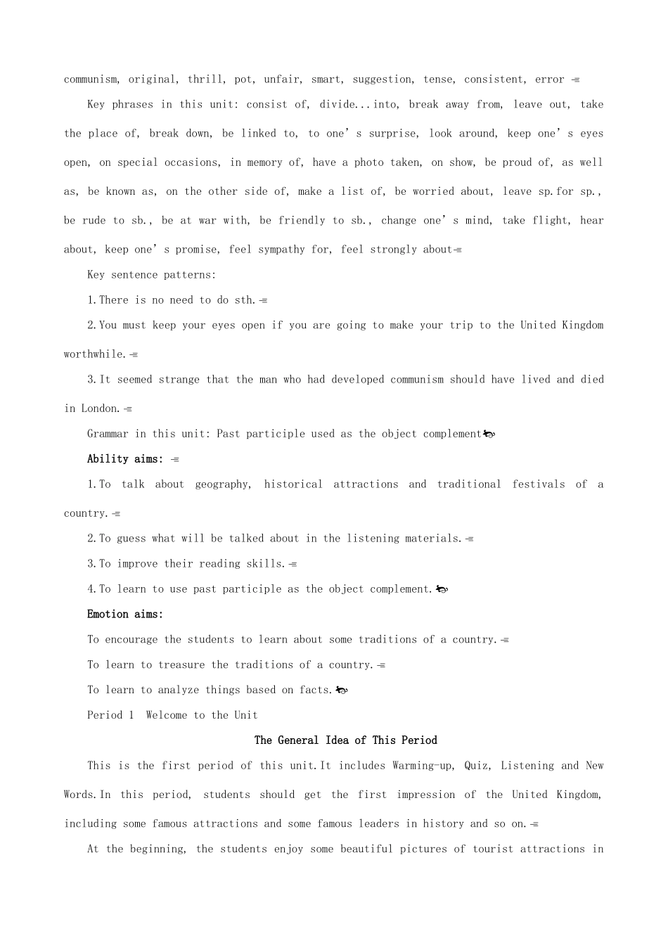 高中英语 Unit 2 The United Kingdom Period 1 优秀教案 新人教版必修5_第3页