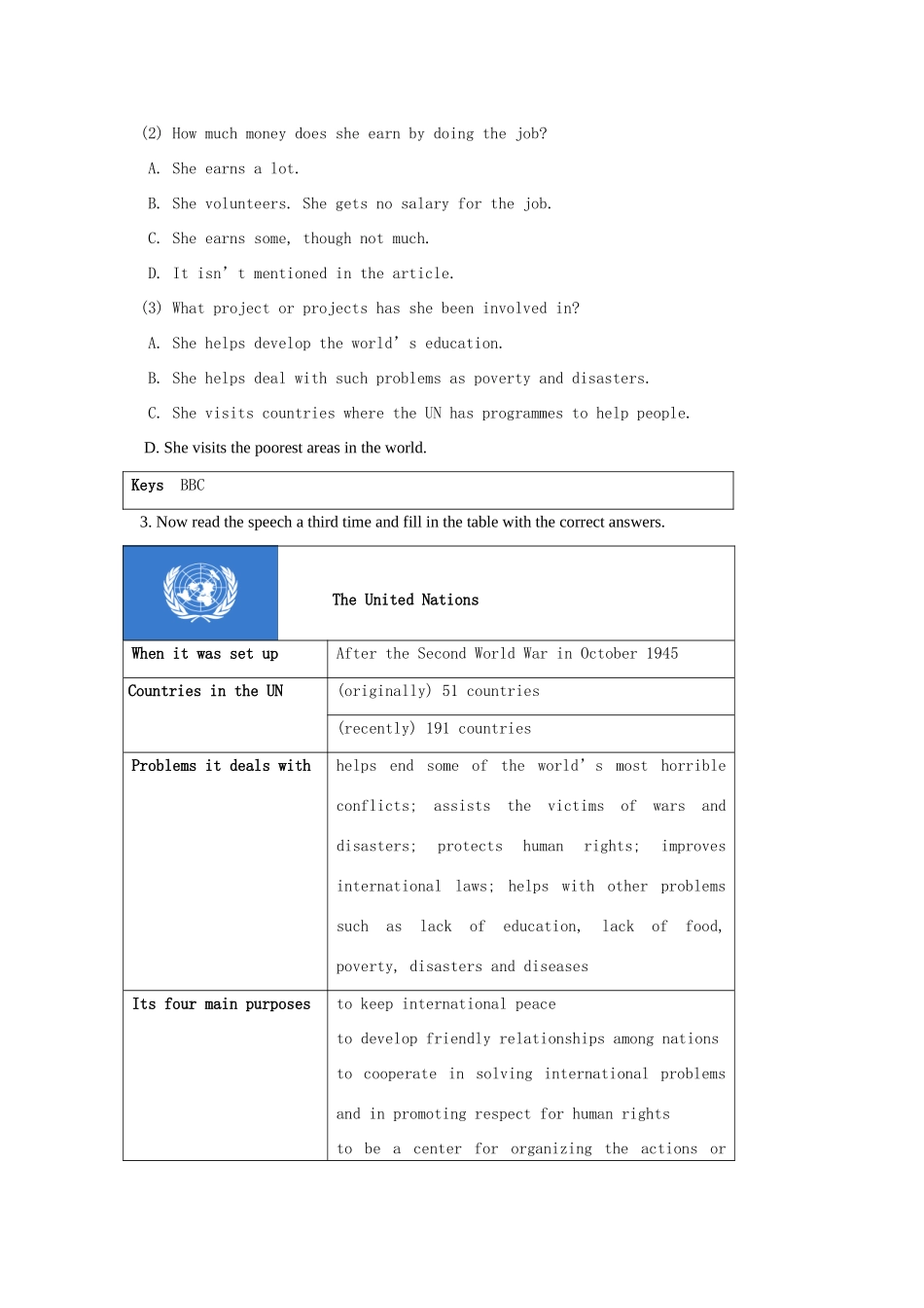 高中英语 Unit 4《helping people around the world-Reading》教案2 牛津译林版选修6_第3页