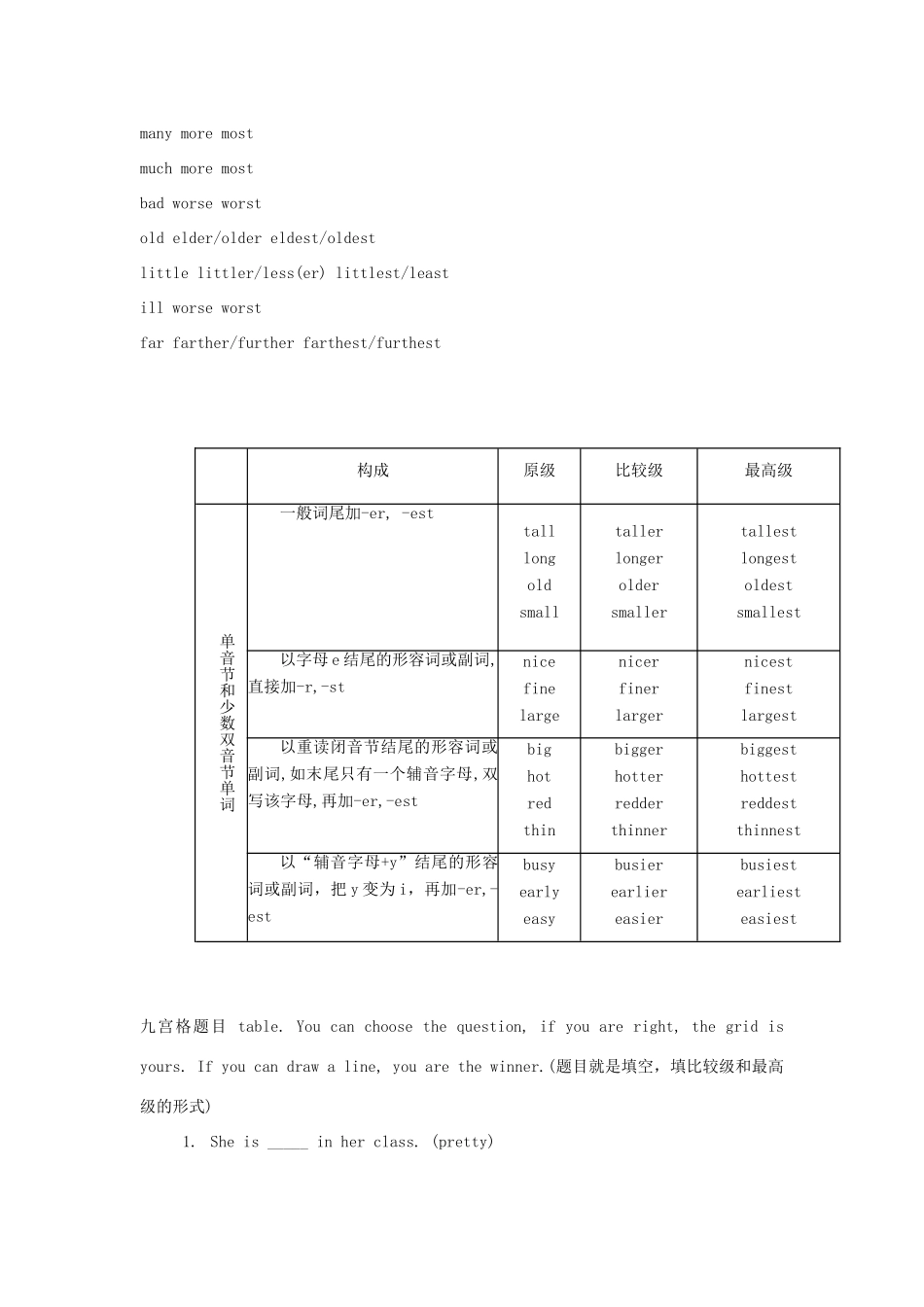 高考英语 107比较级教案 外研版_第2页