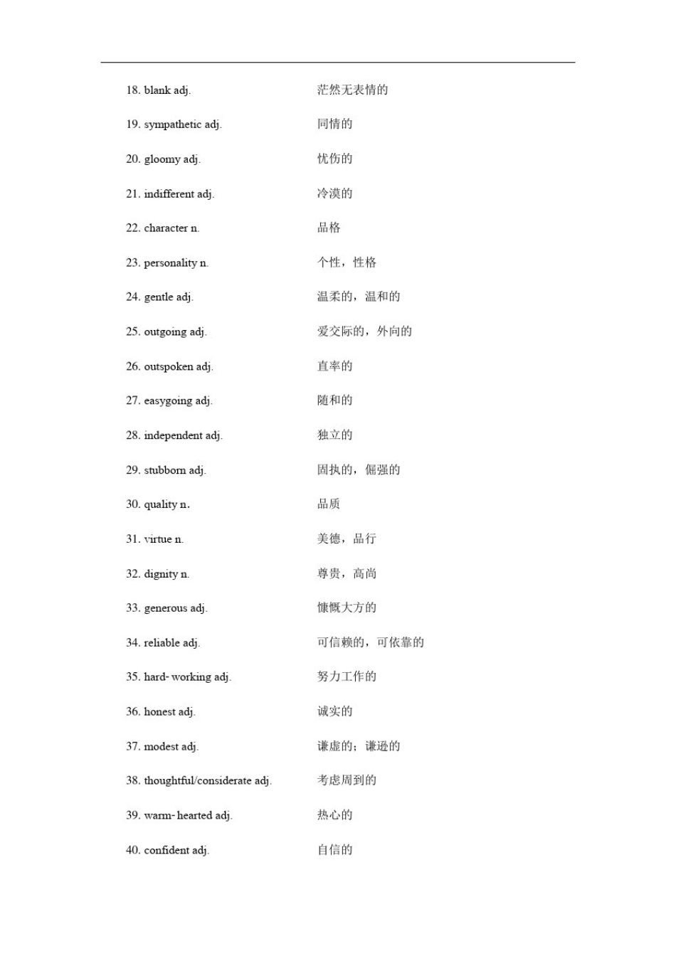 专题10个人情况-备战2021年高考英语话题词汇积累与书面表达专练_第2页