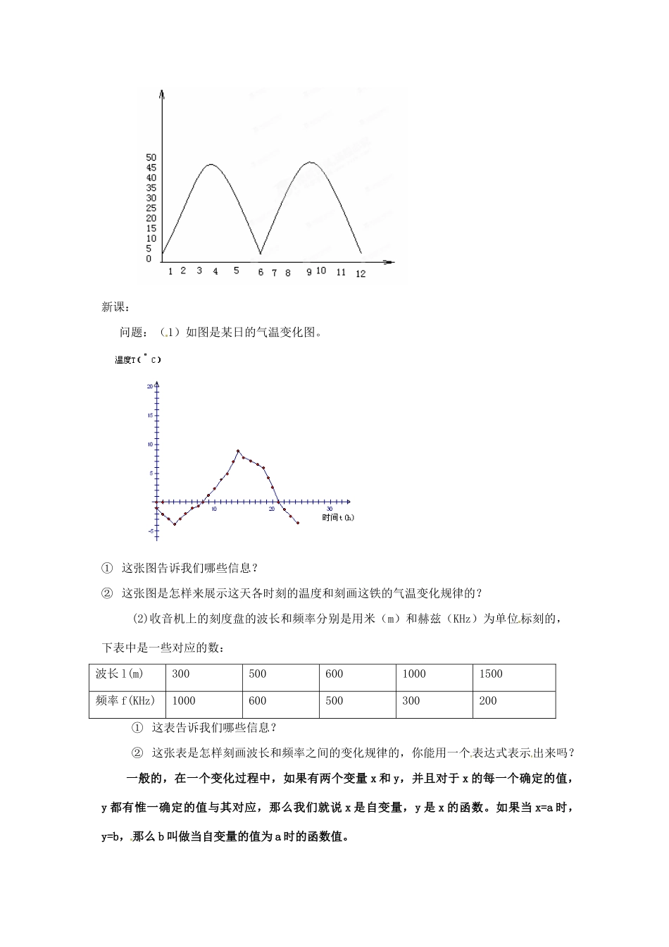 内蒙古巴彦淖尔市乌中旗二中八年级数学 课题11.1.2函数教案 人教新课标版_第2页