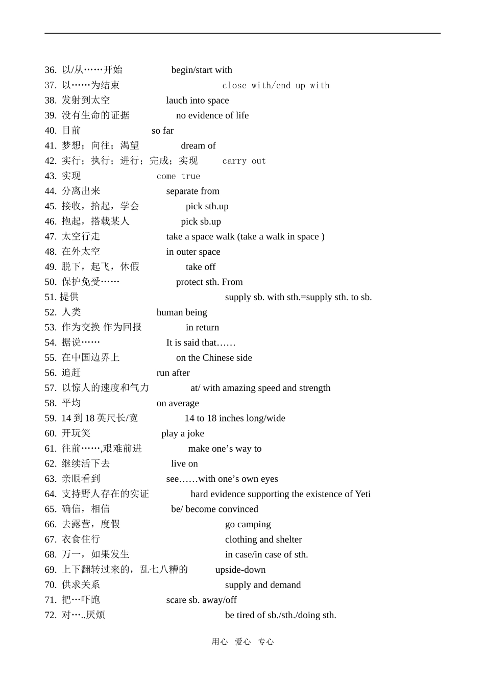 高一英语 Module 2 Unit 1 重点短语_第2页