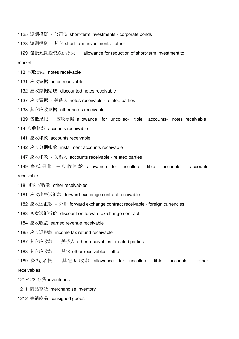 新会计科目表、中英文对照及新旧变化对比_第3页