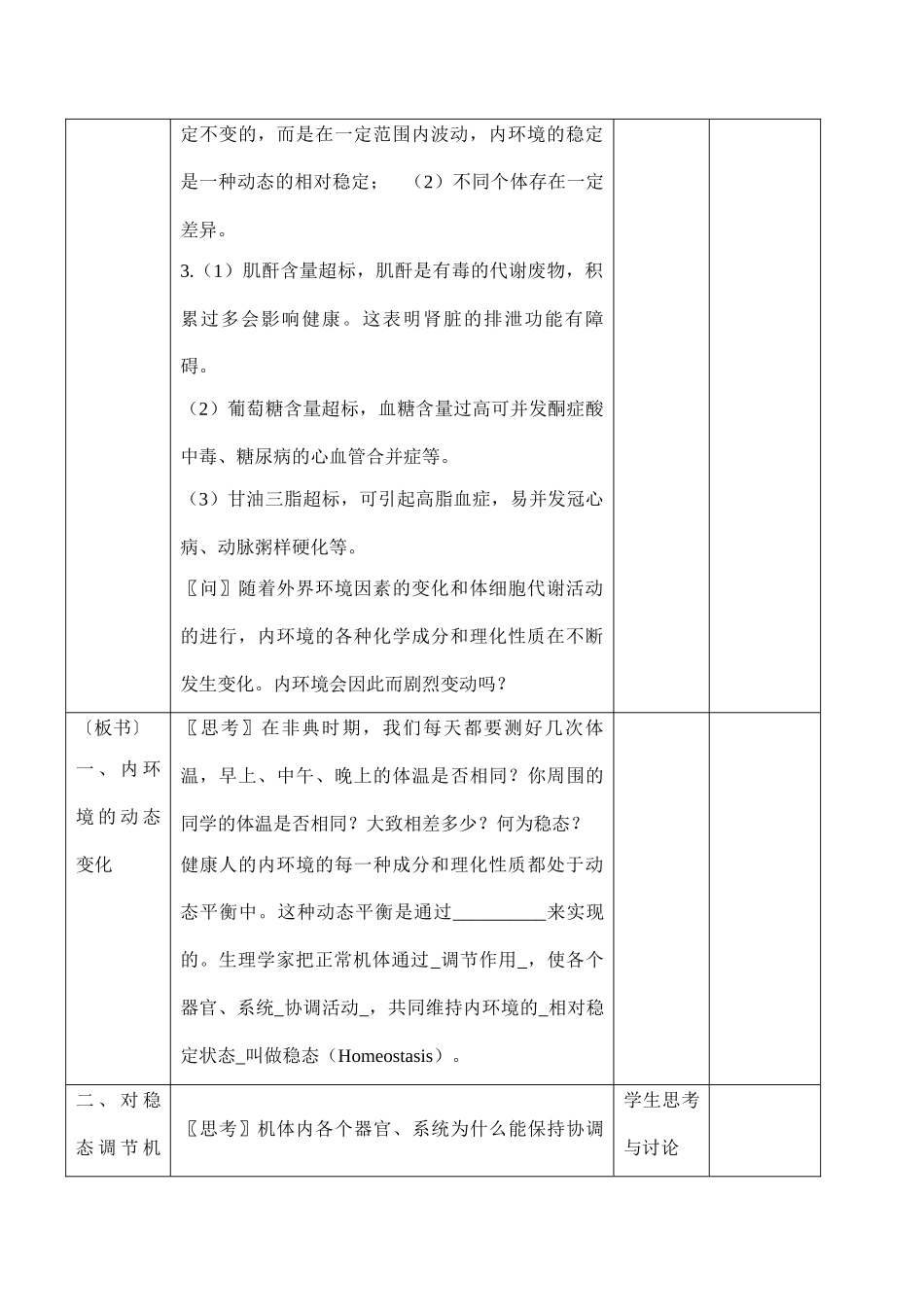 高二生物 第1章第2节 内环境稳态的重要性_第2页