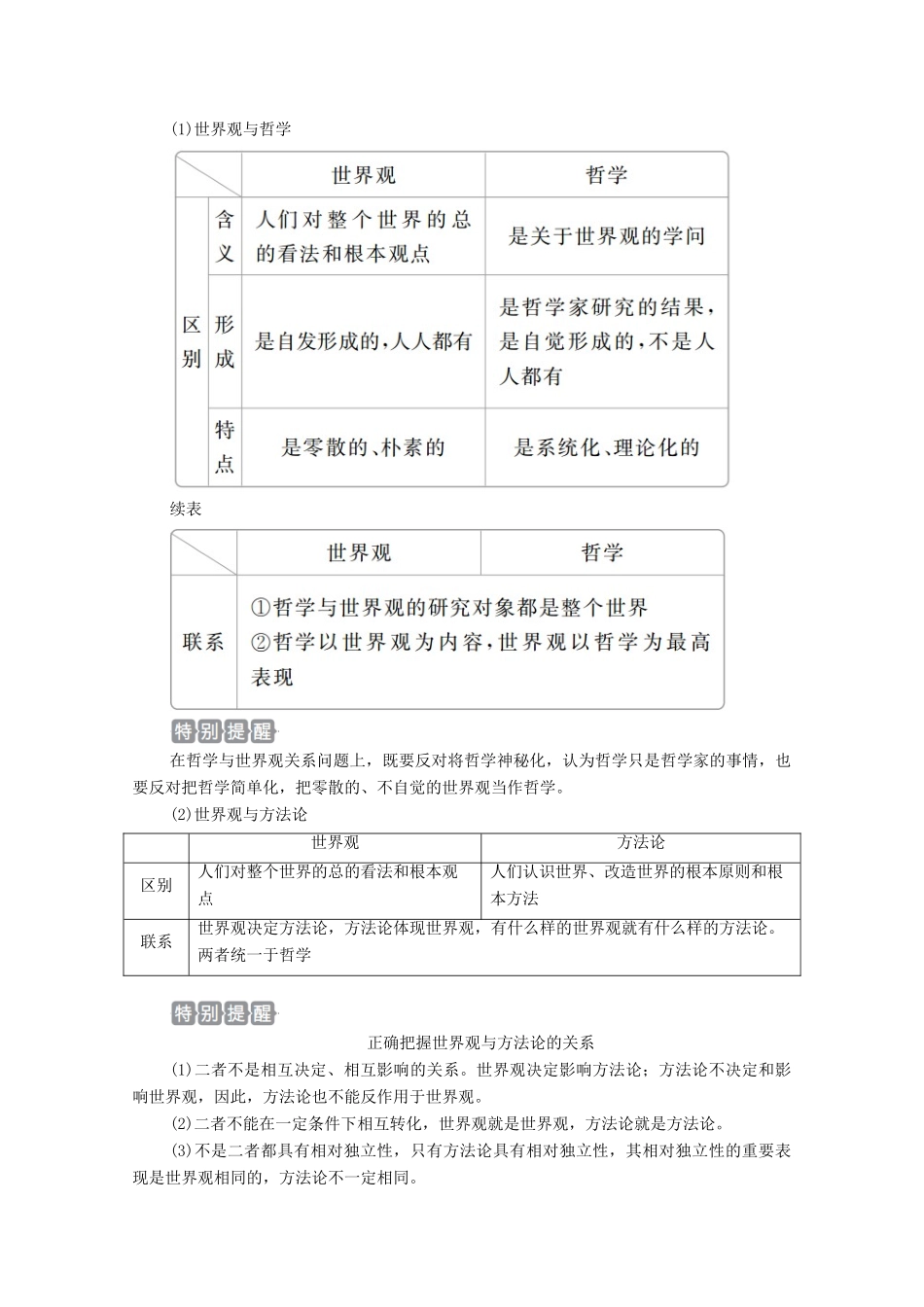 高考政治一轮复习 第四部分 生活与哲学 第一单元 生活智慧与时代精神 第一至三课 马克思主义哲学是时代精神的精华教案-人教版高三全册政治教案_第2页