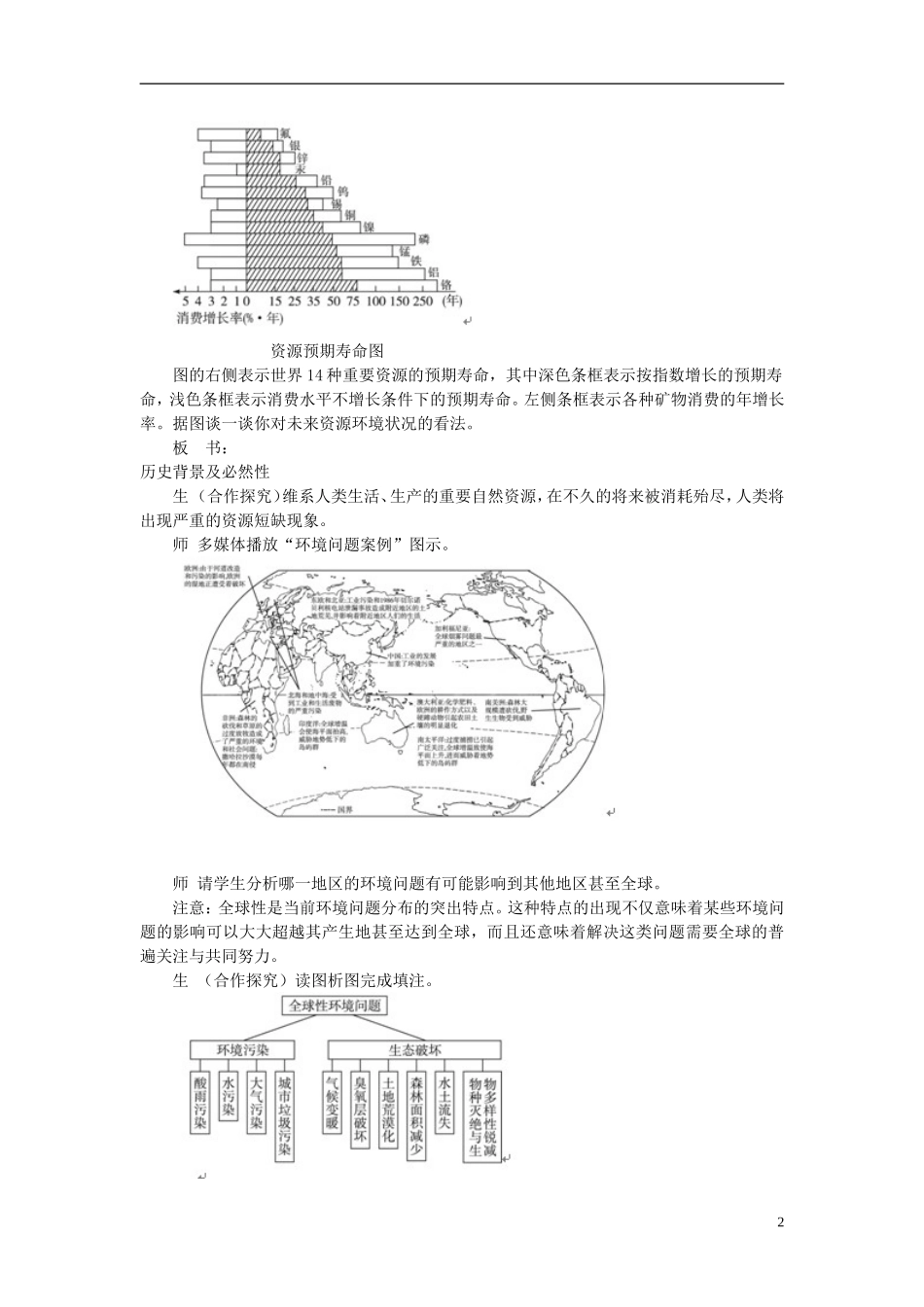 高中地理 第四章第三节 可持续发展的基本内涵教案 湘教版必修2_第2页