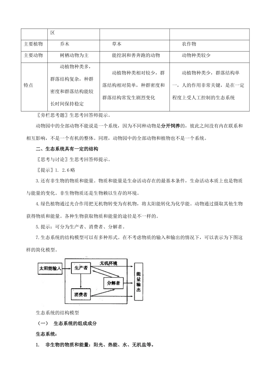 高中生物生态系统的结构教案(1)新课标 人教版 必修3_第2页