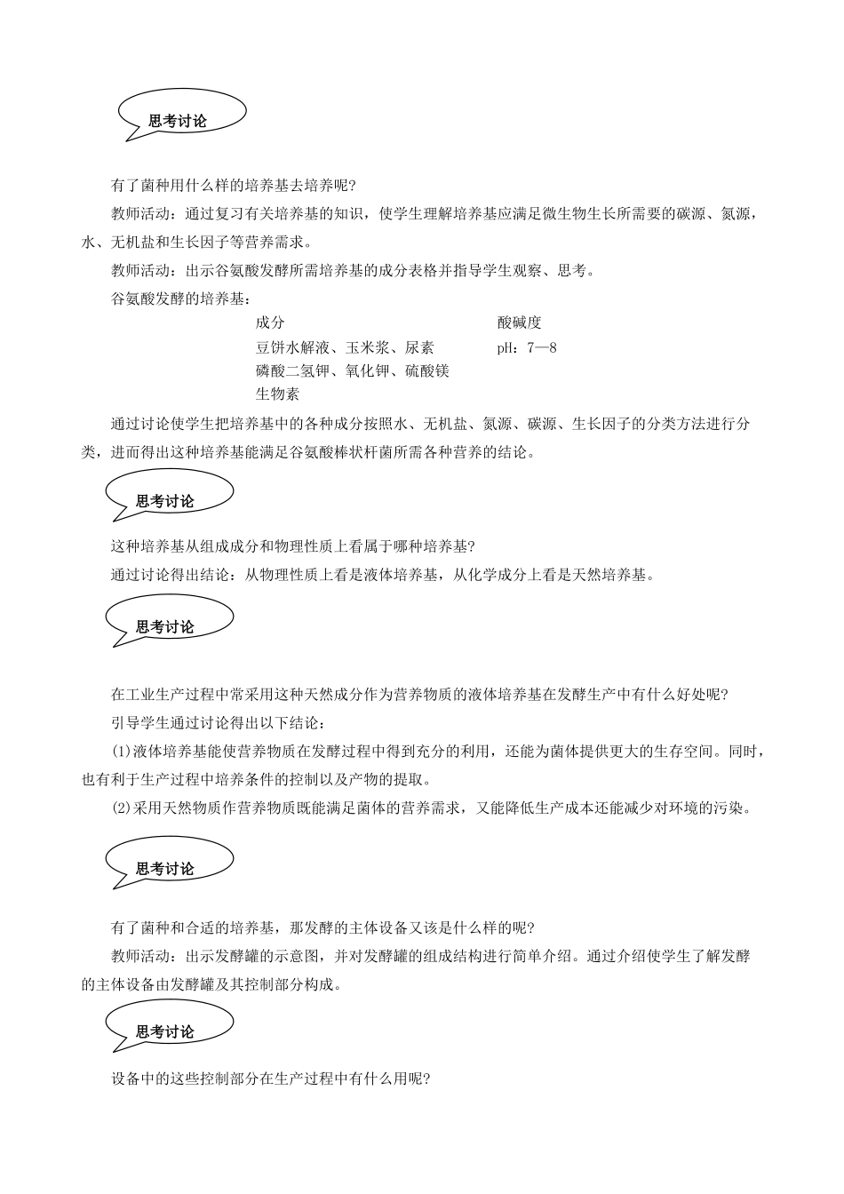 高中生物发酵工程简介教案 旧人教 选修_第2页