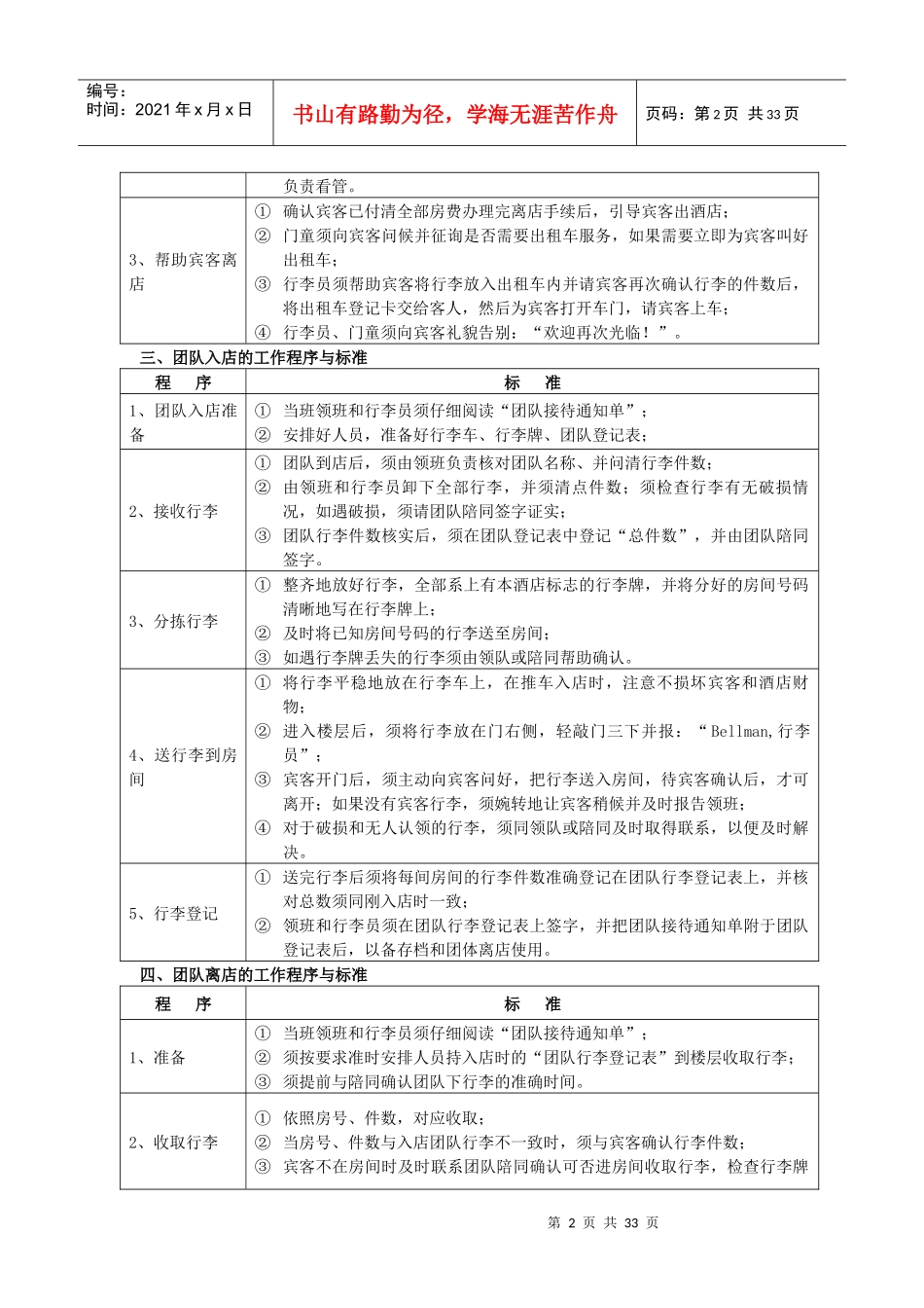 五星级酒店前厅部工作流程_第2页