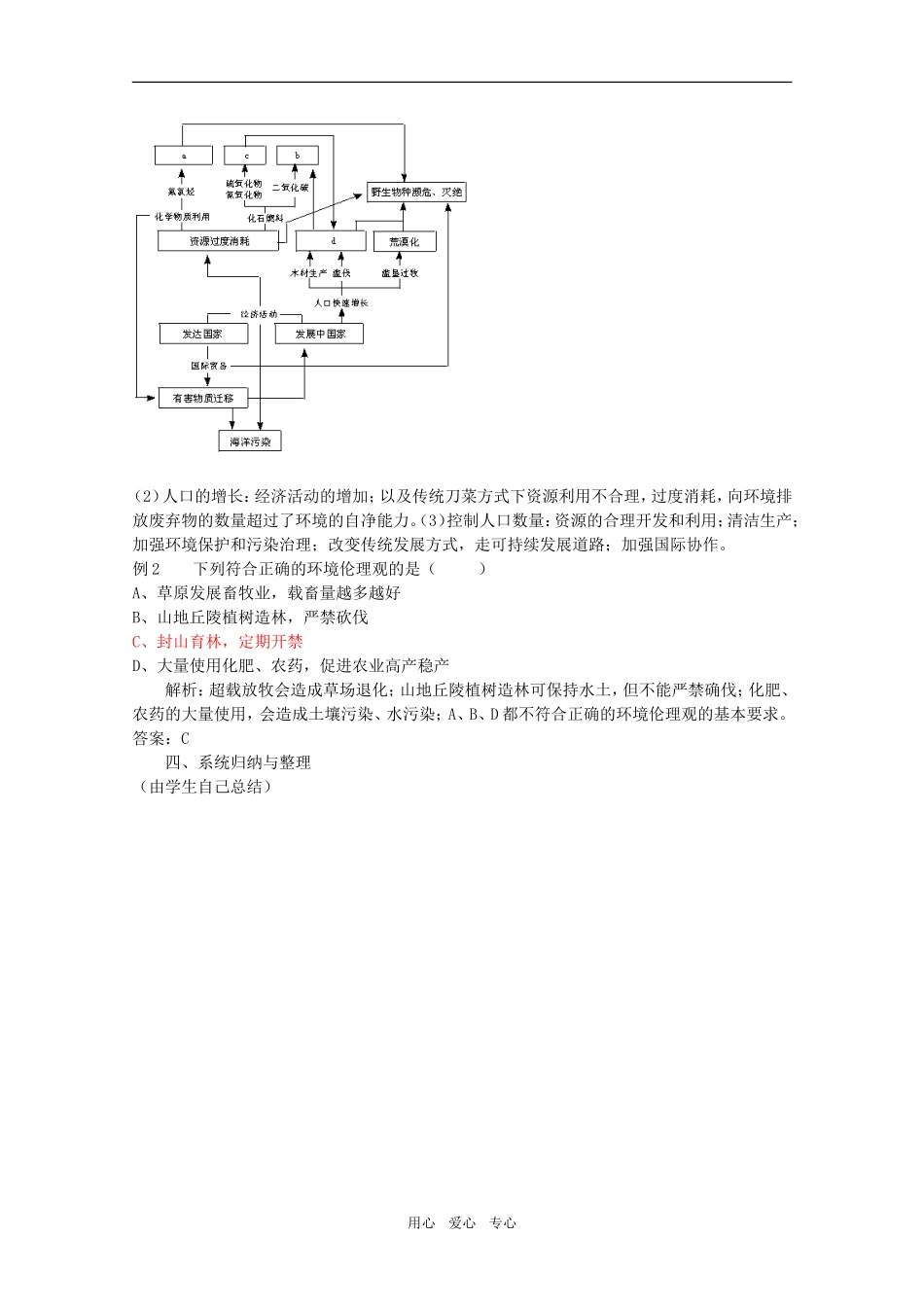 高中地理：第一章第三节《当代面临的环境问题》教案鲁教版选修6_第3页
