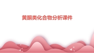 黄酮类化合物分析课件