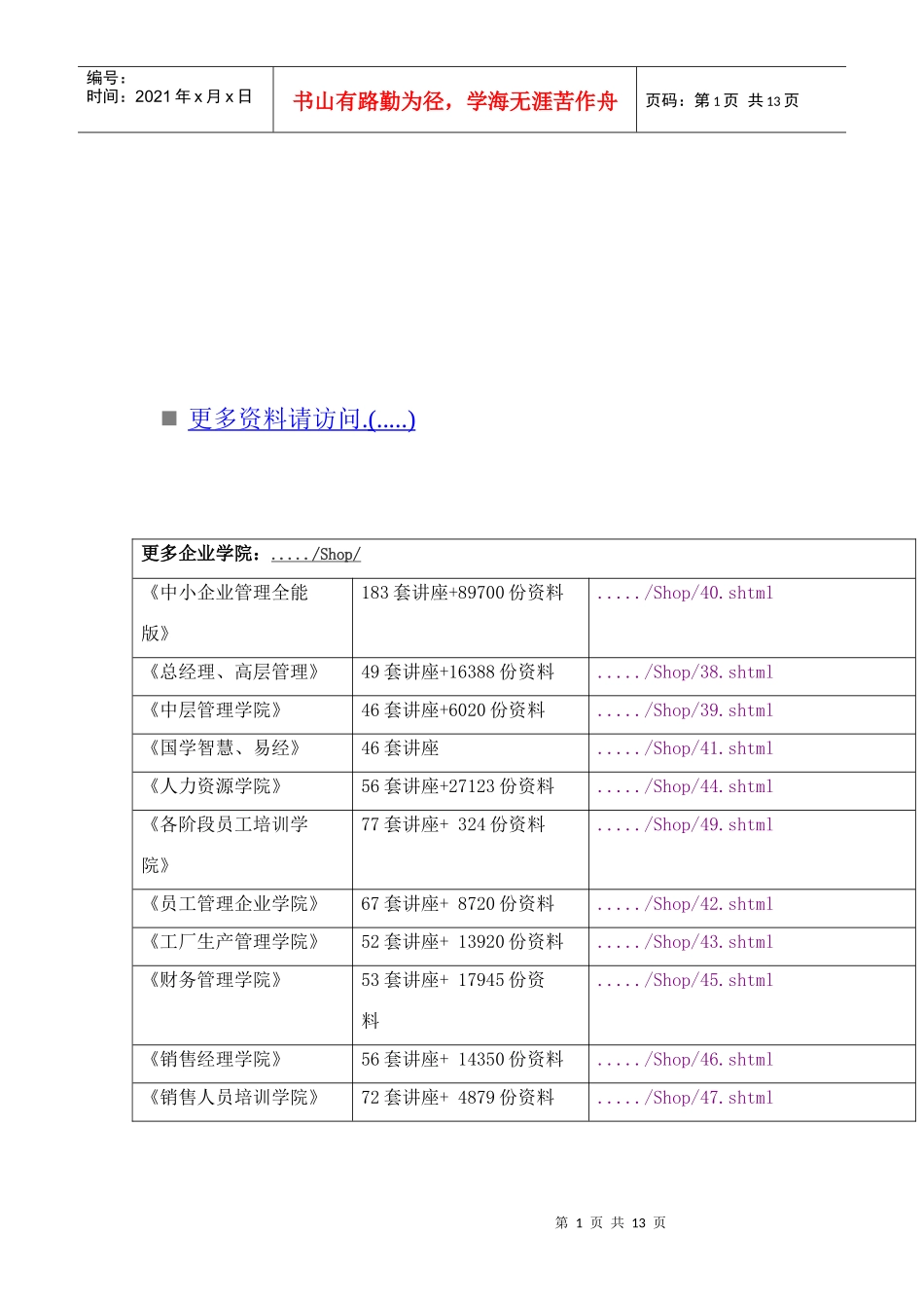企业标准化工作调查表汇编_第1页