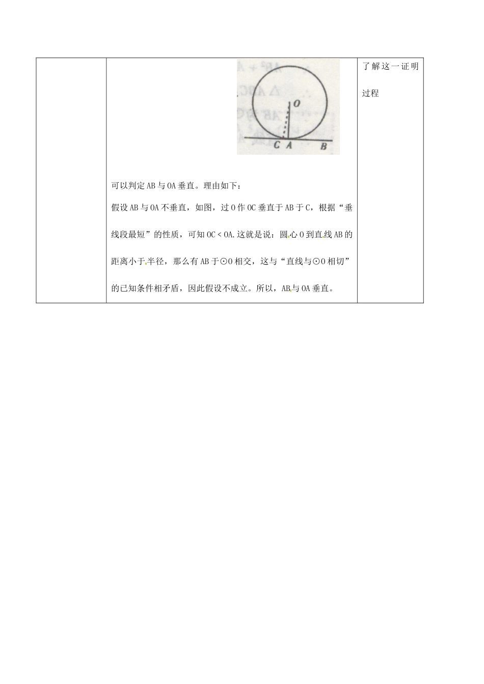 九年级数学下册 24.2 圆的切线的性质教案 京改版-人教版初中九年级下册数学教案_第2页