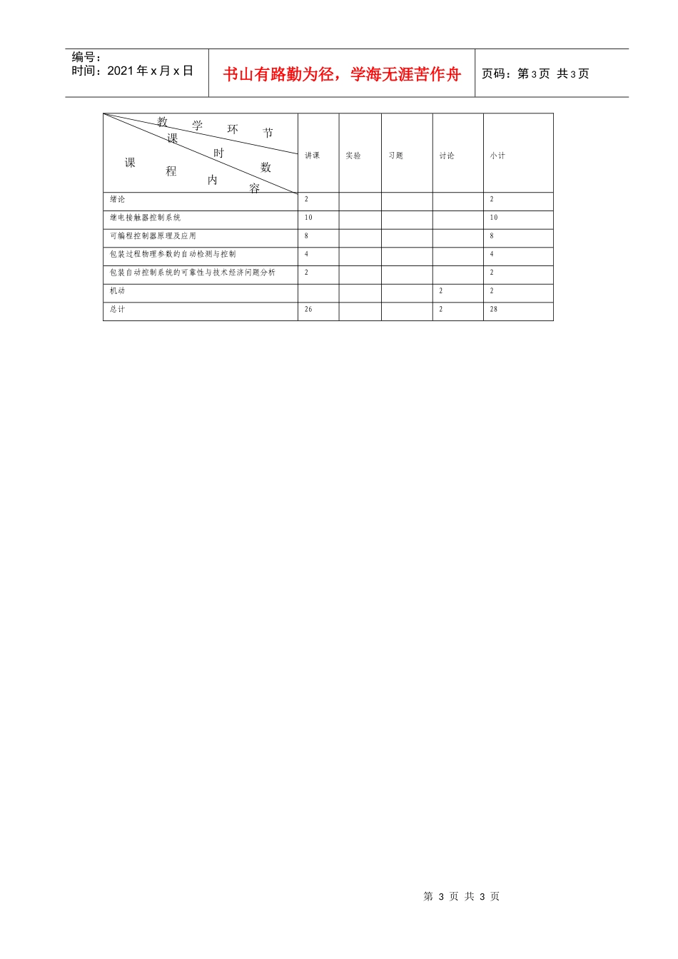 《电子测量技术》教学大纲_第3页