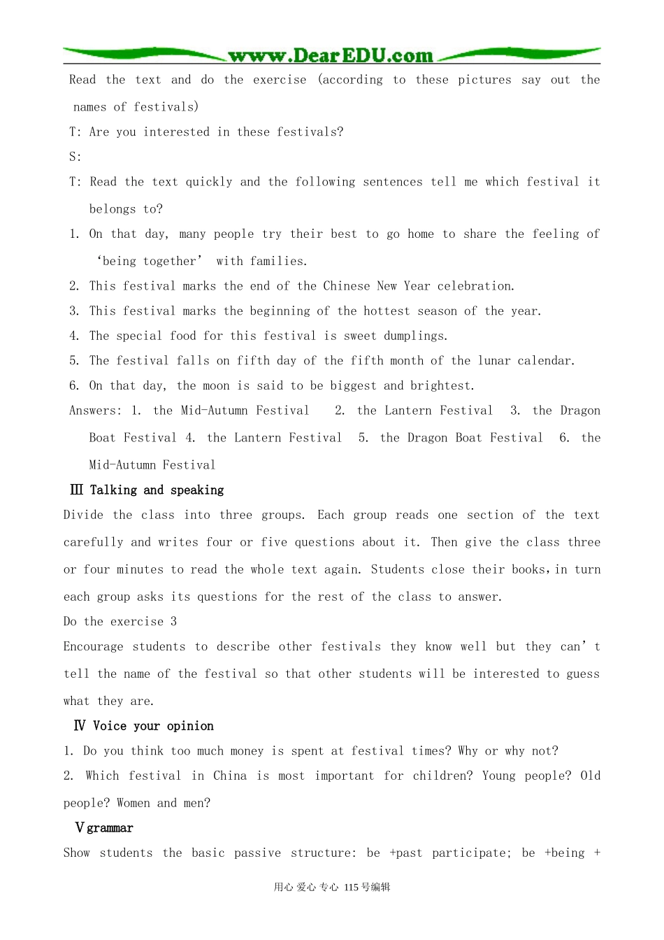 北师大版高中英语必修1U3 Celebration--Lesson 1 Chinese Seasonal Festival_第2页