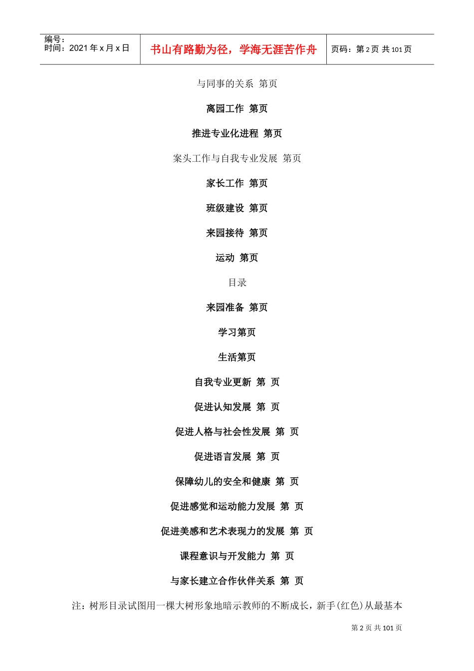《幼儿园教师成长手册》电子版(DOC96页)_第2页
