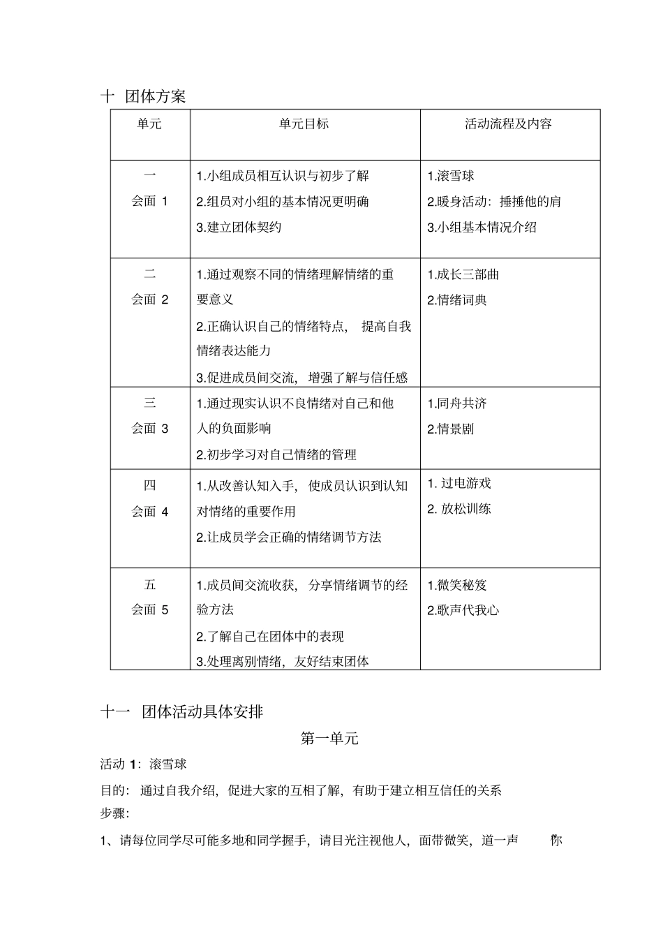情绪团体心理辅导团体活动方案作业版原创资料_第3页