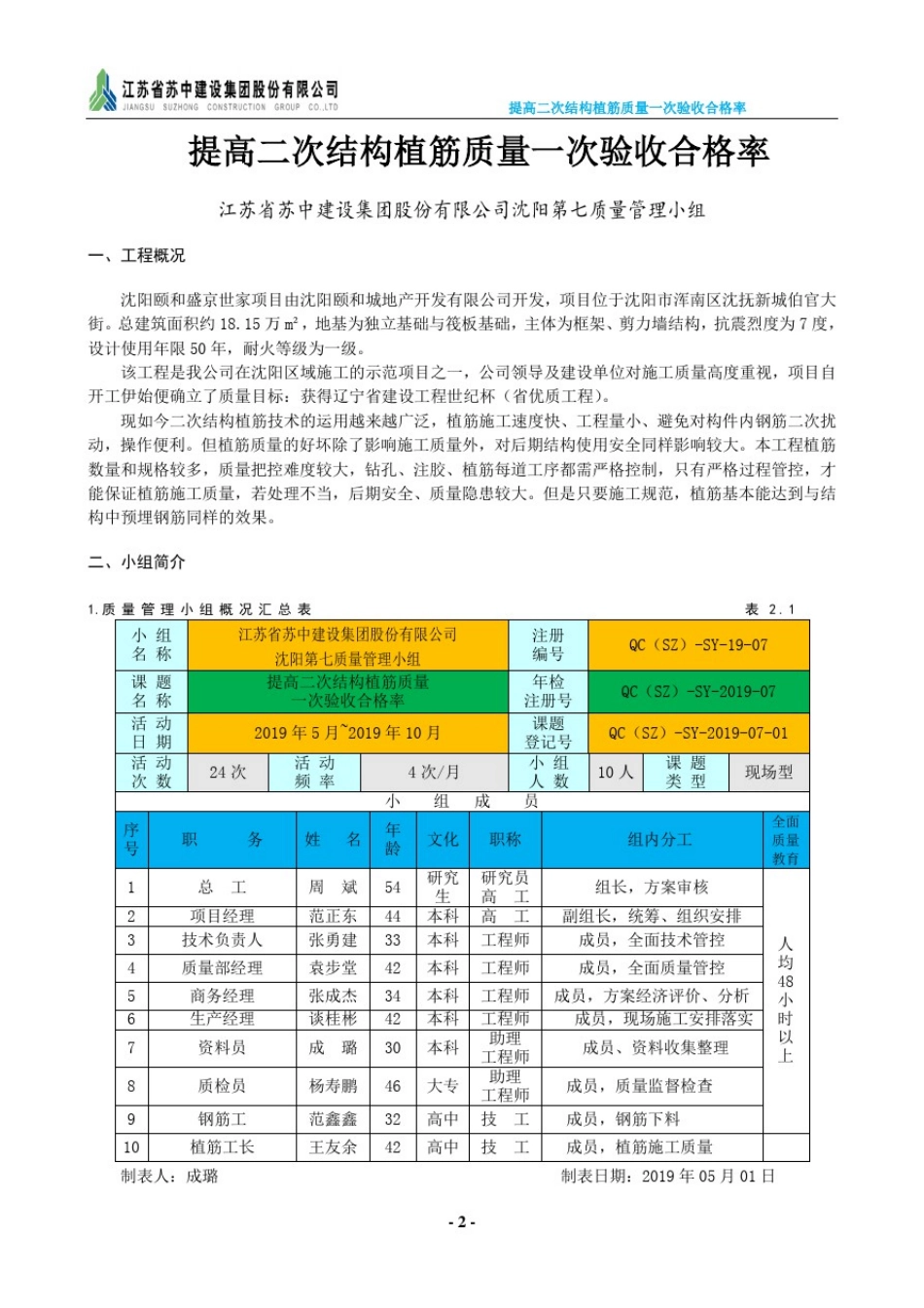 提高二次结构植筋质量一次验收合格率(成果文本)_第3页