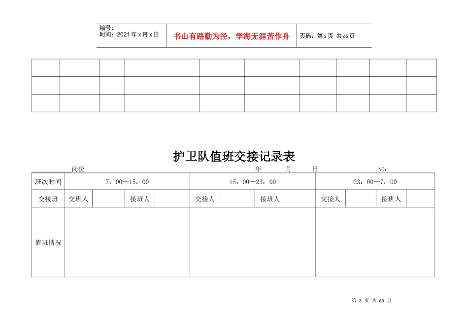 XX知名公司物业管理常用表格82021378_第3页