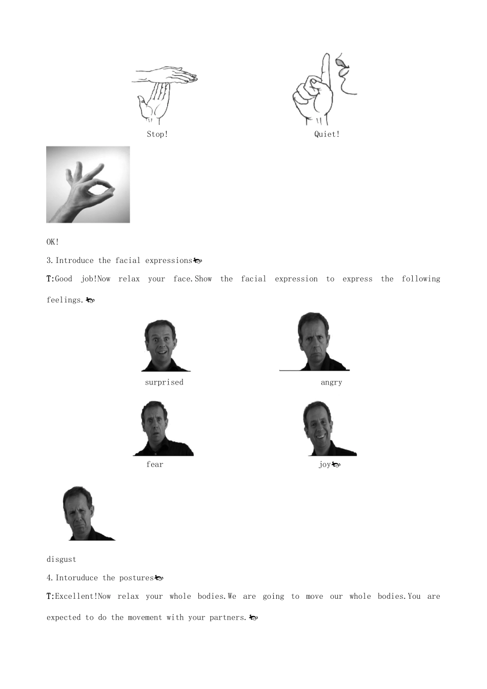 高中英语 Unit4 Body languange Period 1　Readingg优秀教案 新人教版必修4_第3页