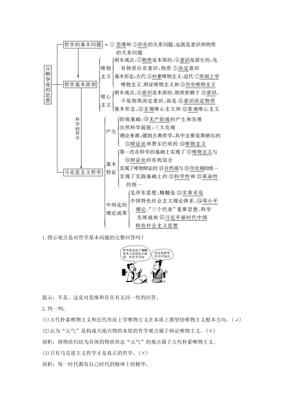 （鲁京津）高考政治总复习 第一单元 第二课 百舸争流的思想（含马克思主义哲学）教案（必修4）-人教版高三必修4政治教案_第2页