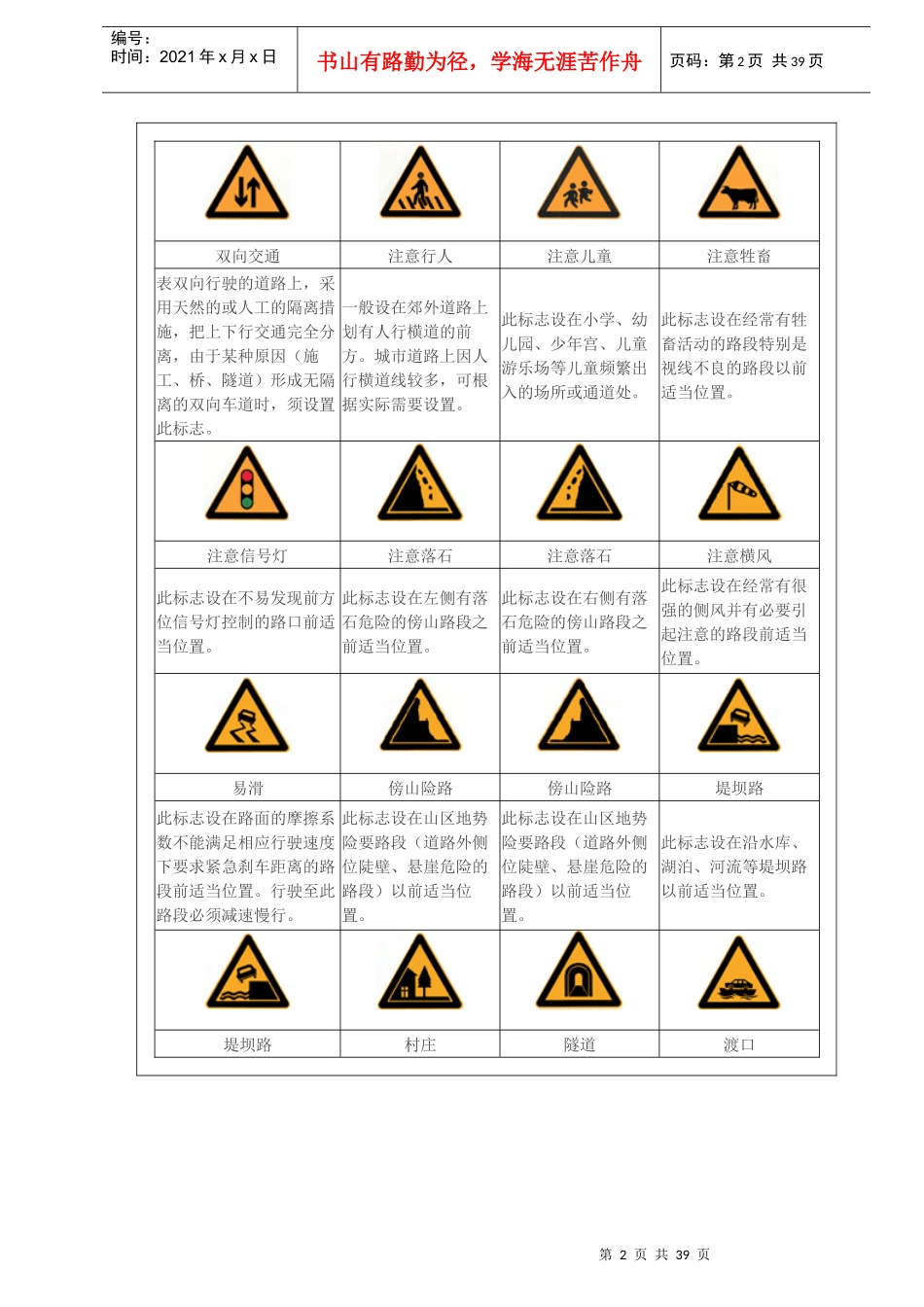 交通警告标志37496773_第2页