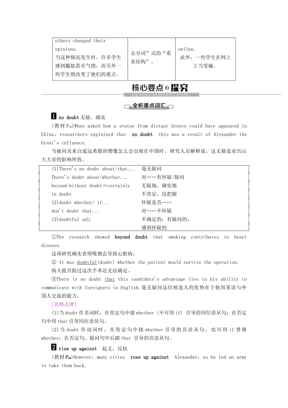 高中英语 Unit 3 Back to the past Section Ⅵ Language points（Ⅲ）（Project）教案（含解析）牛津译林版必修3-牛津版高一必修3英语教案_第3页