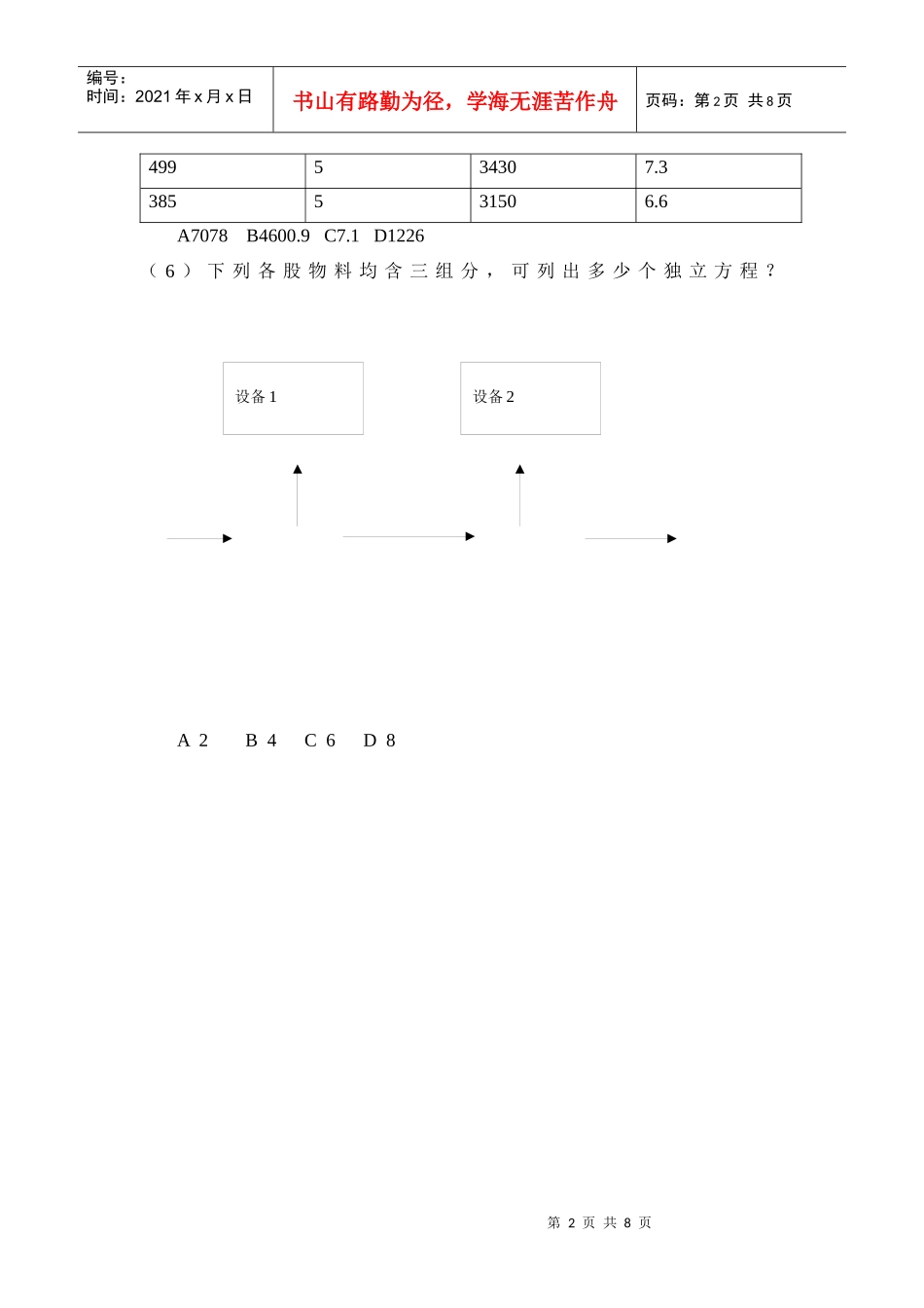 XXXX年注册化工专业考试真题_第2页