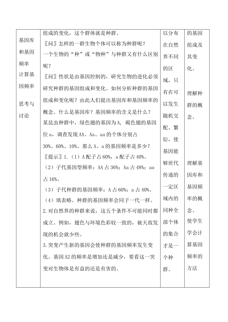 高中生物人教版必修2现代生物进化理论的主要内容_第3页