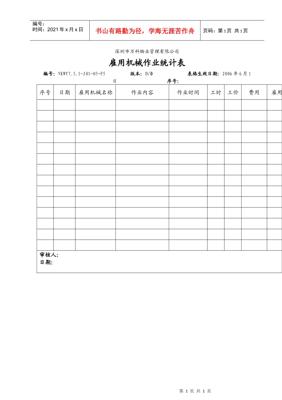 7.5.1-J01-05-F5雇用机械作业统计表_第1页