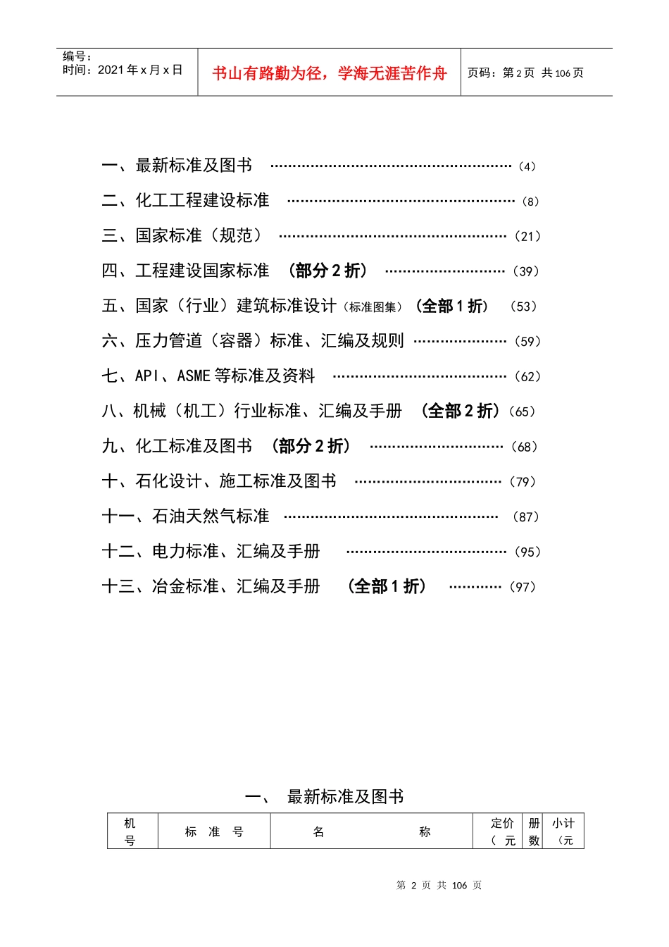 XXXX年化工标准图书总目录_第2页