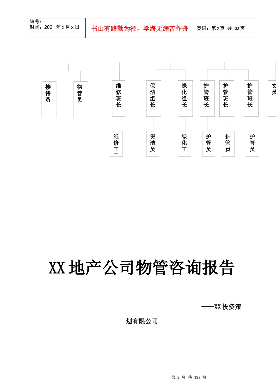 XX家园管理处物业管理方案(doc)_第2页