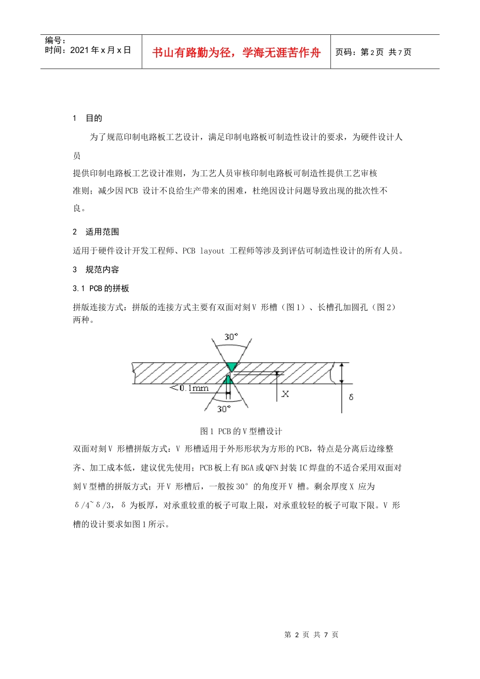 PCB设计规范---拼版设计0410_第2页