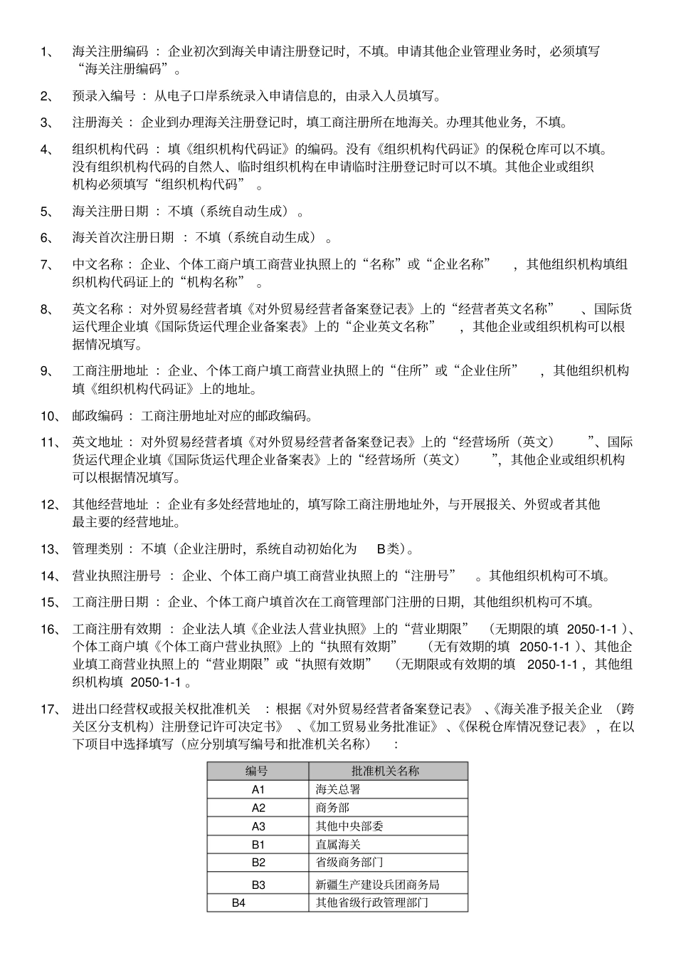 报关单位情况登记表及填表说明_第3页