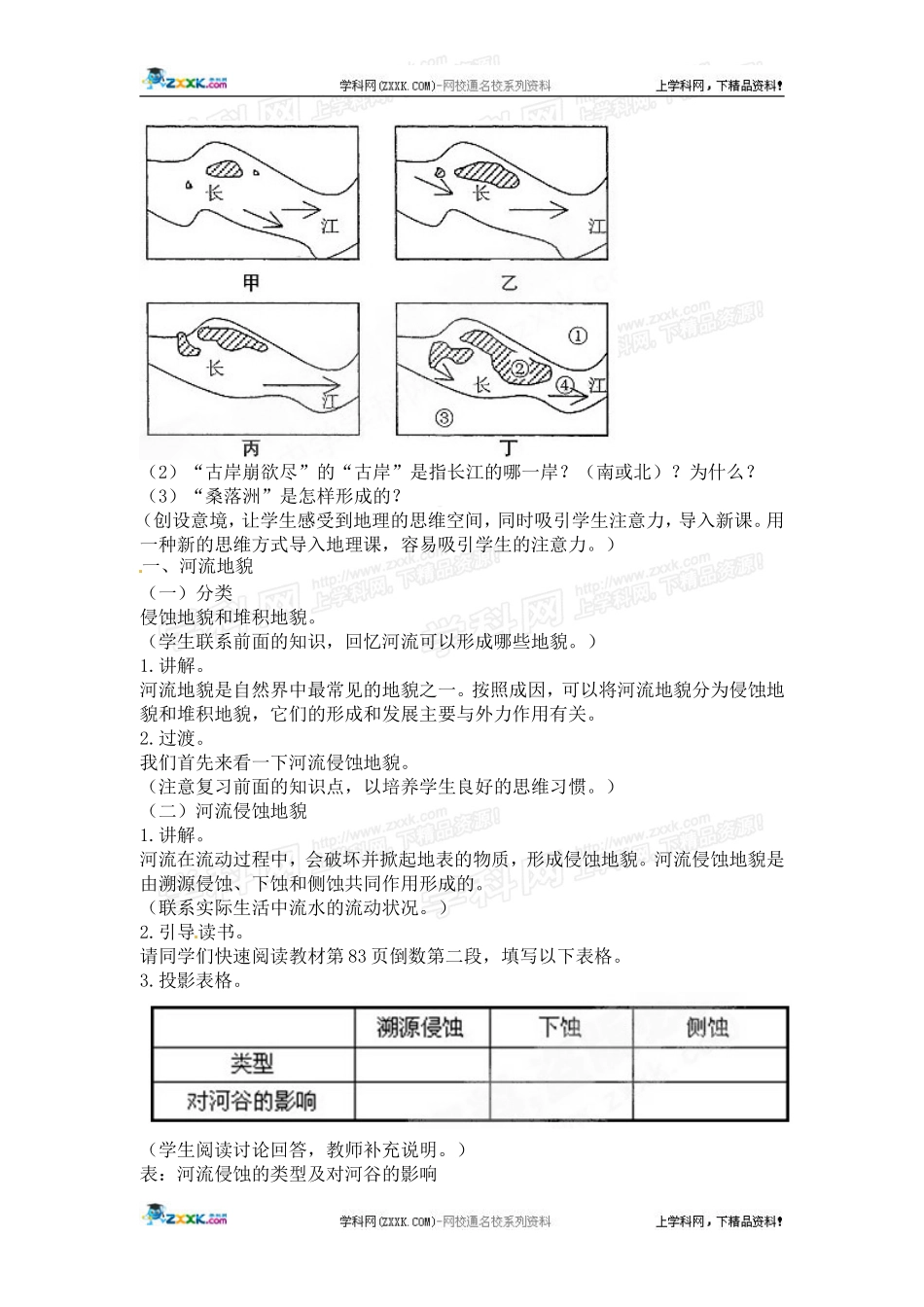 高中地理教案 4.3河流地貌的发育人教版新课标必修1_第2页
