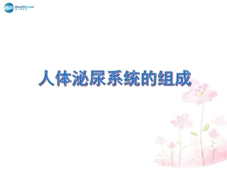 七年级生物下册 第十一章 第一节 人体泌尿系统的组成课件1 （新版）苏教版