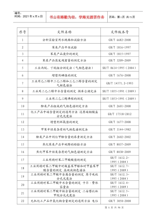 XXXX年橡胶涉及标准查新结果