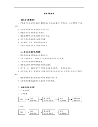 弱电系统维修保养规程完整